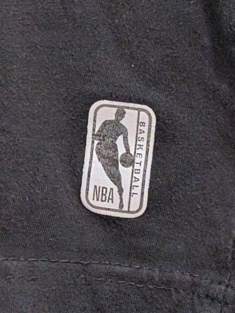 NBA Black T-Shirt with White Circular Logo Boys size 8